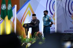 Wapres Ucapkan Salam Penutup Khas Muhammadiyah dan Nahdaltul Ulama, Peserta Muktamar Tepuk Tangan