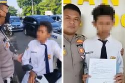 Drama Pelajar SMP Marah Marah ke Polisi, Berakhir Minta Maaf