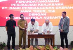 Genjot Kredit Sektor Produktif, Bank Jatim Jalin Kerjasama dengan PT SGN