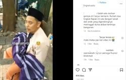 Viral! Bapak Duduk Menggendong Jenazah Anaknya yang Meninggal Dunia Akibat Gempa Cianjur