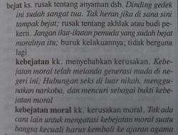 Bejat atau Bejad? Mana Penulisan yang Benar Berdasarkan Kamus Bahasa Indonesia EYD