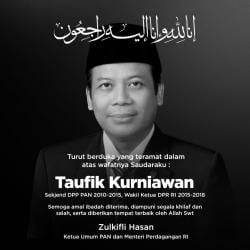 Taufik Kurniawan Berpulang, Politisi Senior PAN yang Awali Karir dari Bawah