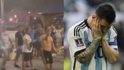 Lionel Messi Dihina! Fans Argentina dan Meksiko Baku Hantam di Jalanan Qatar