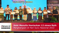 Hobi Menulis Antarkan 12 Siswa Raih Penghargaan Bupati Gresik di Hari Guru Nasional 2022