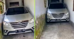 Warganet Bingung! Kijang Innova Parkir di Garasi Sempit, Gimana Cara Sopir Keluar