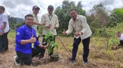 Hari Menanam Pohon Indonesia, PT AP II Bandara Depati Amir Tanam Pohon di Bukit Mangkol