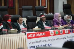 Tolak RUU Kesehatan OMNIBUS LAW, Organisasi Profesi Temui Anggota DPRD Sulteng