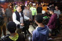 Berantas Balap Liar, Kapolres Ngawi Sweeping Jalur Kebut Kebutan