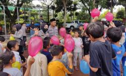 Polri Berikan Trauma Healing Bagi Anak-Anak Korban Gempa Cianjur