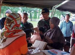 Meriahkan HUT Kodam IM dan Ahad Festival  : Kodim 0103/Aut bersama Forkopimda  Gelar Pasar Murah