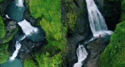 Indahnya Surga Tersembunyi Curug Jagapati di Garut, Muncul dari Celah Tebing Zigzag