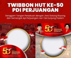 Link Twibbon Peringatan HUT PDI Perjuangan ke-50, Berikut Cara Download dan Pasangnya!