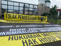 Aliansi Jurnalis Independen Gelar Aksi Tolak Pasal Bermasalah di RKUHP