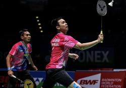 Ahsan/Hendra Tumbangkan Juara Dunia Asal Malaysia di Laga Pertama BWF World Tour Finals