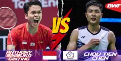 Jadwal BWF World Tour Finals 2022 Siang Ini: Laga Penuh Dendam, Ginting vs Chou Tien