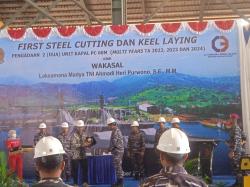 TNI AL Kembali Ciptakan 2 KRI PC 60 M, dengan Proses First Steel Cutting dan Keel Laying