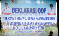 Luar Biasa,  Kabupaten Belu Deklarasikan Tidak Lagi Buang Air Besar Sembarangan