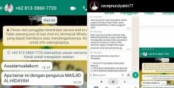 Nomor WA dan Foto Wabup Tasikmalaya Dicatut Pelaku Penipuan, Modus Tawarkan Bantuan