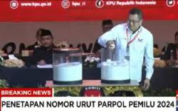 Resmi, Ini Daftar Lengkap Nomor Urut Partai Politik Peserta Pemilu 2024