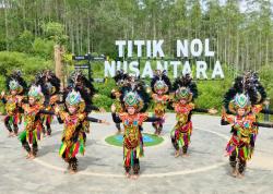 Duta Seni Pelajar Nusantara Boyolali Menari di Titik Nol IKN