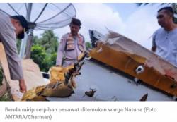 Geger ! Serpihan Mirip Badan Pesawat Ditemukan Warga Natuna, Begini Penampakannya