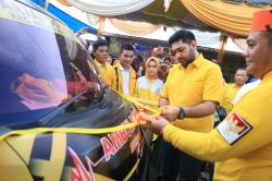 Berbagi 1000 Paket Sembako, Golkar Launching Ambulans, Mobil dan Sepeda Motor Operasional