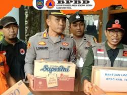 Rumah Warga di Desa Tuwel Alami Longsor, BPDB Kabupaten Tegal Kirim Bantuan Logistik