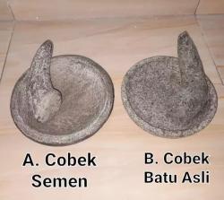 Cara Mudah dan Murah Membedakan Cobek Batu Asli atau Palsu, Jangan Tertipu!