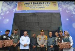 Kapolres Aceh Barat Cek Kesiapan Posko Pengamanan Natal dan Tahun Baru