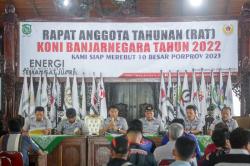 RAT, KONI Banjarnegara Ditarget Masuk 5 Besar Porprov Jateng 2023