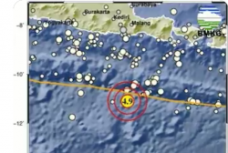 Sabtu Pagi, Gempa M4,9 Guncang Kabupaten Malang Jawa Timur