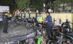 Polisi di Sukoharjo Amankan 37 Motor saat Razia Knalpot Brong dan Balap Liar