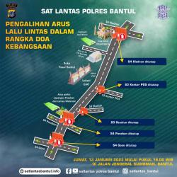 Jalan Jenderal Sudirman Bantul Akan Ditutup Jumat Sore, Ada Apa?