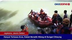 Kakak Beradik Hanyut Terbawa Arus,  Hilang di Sungai Ciliwung