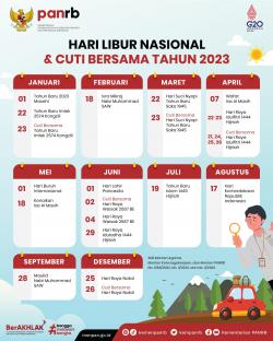 Asik! 23 Januari Ditetapkan Cuti Bersama, Total 24 Hari Libur Sepanjang Tahun 2023