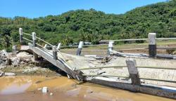 Kadis Pertanian Garut Tinjau Lokasi Dampak Banjir Seluas 45 Hektar Sawah Dan Jembatan Putus