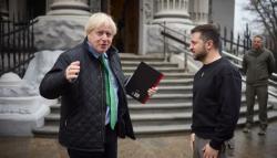 Mantan PM Inggris Boris Johnson Kunjungi Zelensky di Kiev