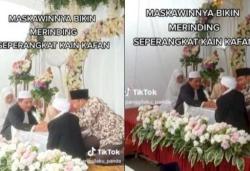 Begini Alasannya Pengantin Wanita Minta Mahar Seperangkat Kain Kafan, Netizen : Bikin Terharu !