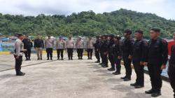 Kapolres Yapen Melepas Kepulangan Personil BKO Brimob Kompi I Biak