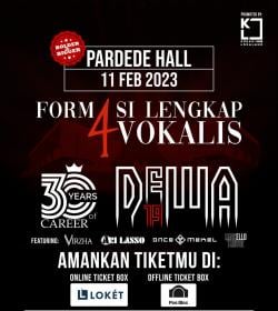 Konser Dewa 19 di Medan Formasi Lengkap 4 Vokalis, Begini Cara Beli Tiketnya!