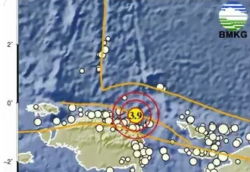 Gempa Terkini M3,9 Guncang Manokwari Selatan Pagi Ini