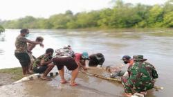 1 Jenazah Ditemukan di Sungai  Digoel Distrik Kawagit, Korban Jembatan Putus di Distrik Iwur