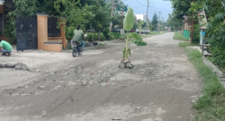 Pohon Pisang Ditanam Warga Sragen di Jalan, Buntut 9 Tahun Jalan Rusak Tak Kunjung Diperbaiki