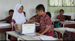 Bantu Korban Gempa Turki, Murid SD di Aceh Diajarkan Peduli Sesama