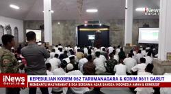 VIDEO : Gelar Istighosah Kubro dan Bagikan 1444 Sembako Korem 062/Tn Peringati Isra Mi'raj