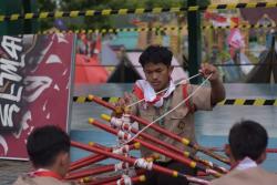 Bangun Generasi Muda Tangguh, Ponpes Darul Muttaqien Parung Gelar Lomba Gagak Pramuka Tingkat Jawa