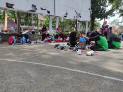 Peduli Sampah, Pelajar Ikuti Lomba Melukis Tempat Sampah dari Barang Bekas