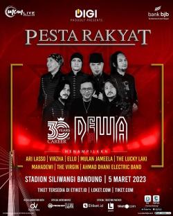 Persembahan 30 Tahun Berkarya, Dewa 19 Gelar Konser di Bandung