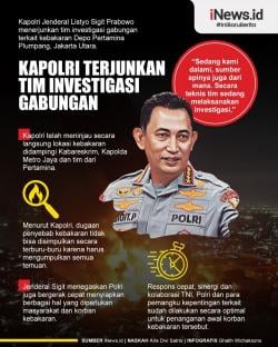 Kapolri Terjunkan Tim Investigasi Gabungan Ungkap Peristiwa kebakaran Depo Pertamina