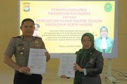 Pengamanan Persidangan, Polres Majene Teken MoU Bersama Pengadilan Agama Majene